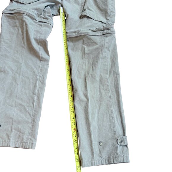 80s Banana Republic Convertible Zip-Off Pants Shorts Men's Safari Cargo Khaki 33 - Picture 11 of 11
